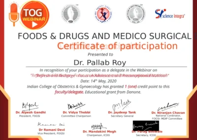 2020 Certificate 1