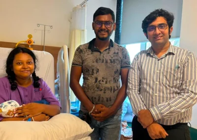 Dr Pallab Roy With a Happy Patient