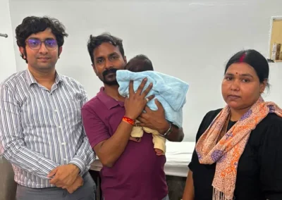 Dr Pallab Roy With a Happy Patient
