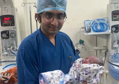 Dr Pallab Roy With a Happy Patient