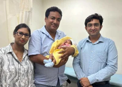 Dr Pallab Roy With a Happy Patient