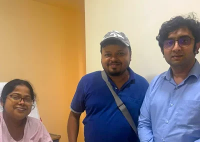 Dr Pallab Roy With a Happy Patient