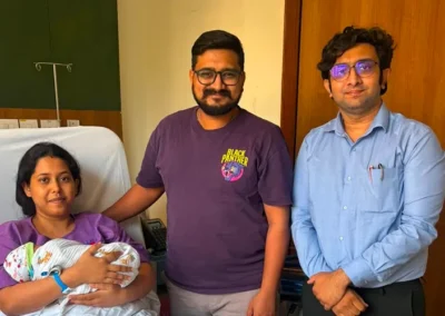 Dr Pallab Roy With a Happy Patient