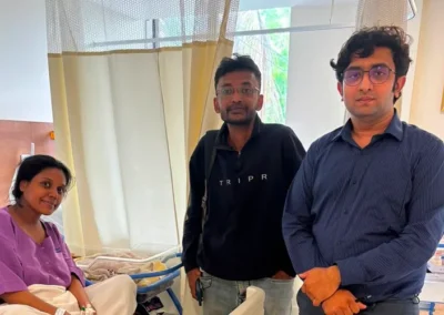 Dr Pallab Roy With a Happy Patient